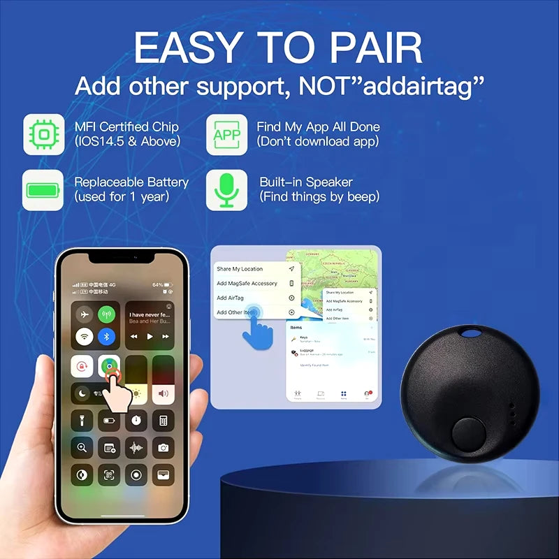Xiaomi Mini GPS Tracker - Détecteur d'objets perdus par Bluetooth