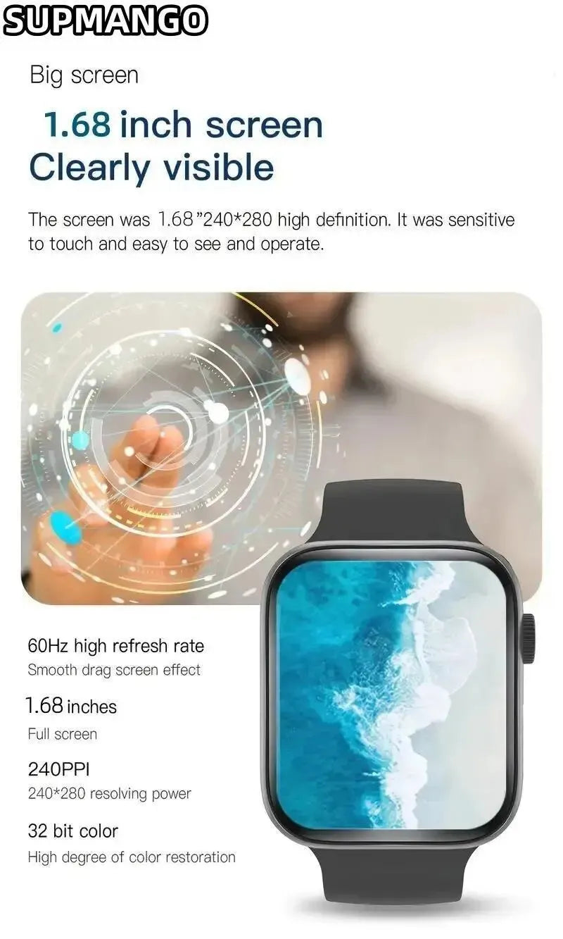 SUPMANGO S8 Smart Watch - Interactive Music Control
