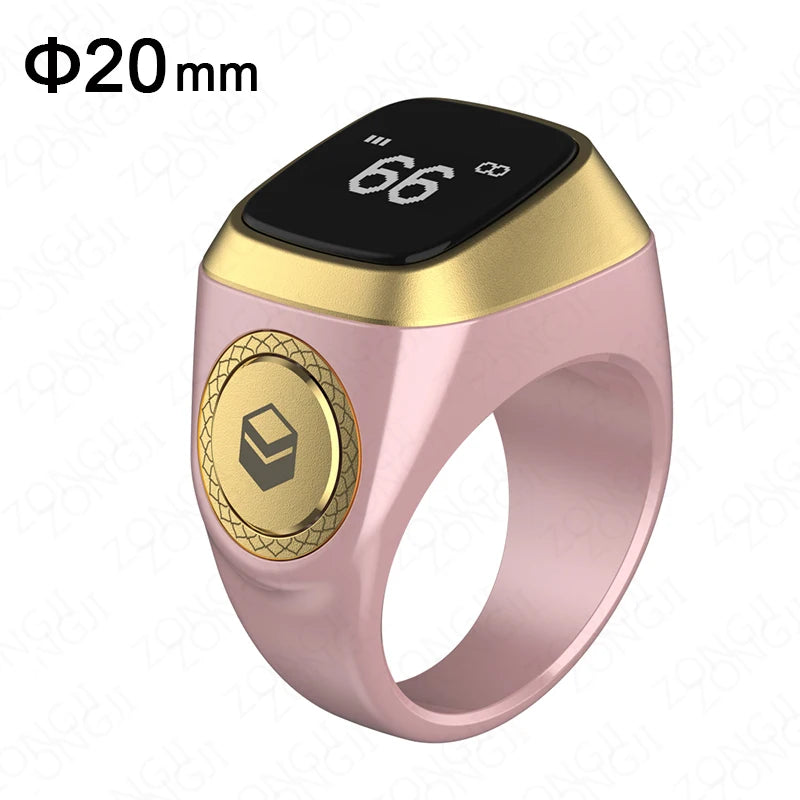 ZONGJI Smart Tasbih Ring - Track Prayers & Steps