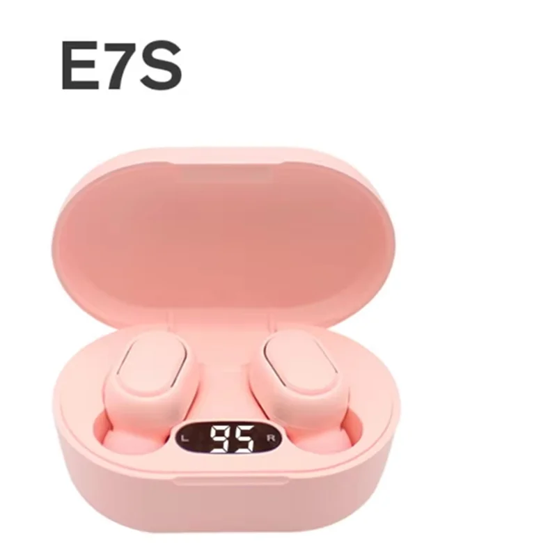 Original E7S trådløst Bluetooth-hodesett med LED-skjerm