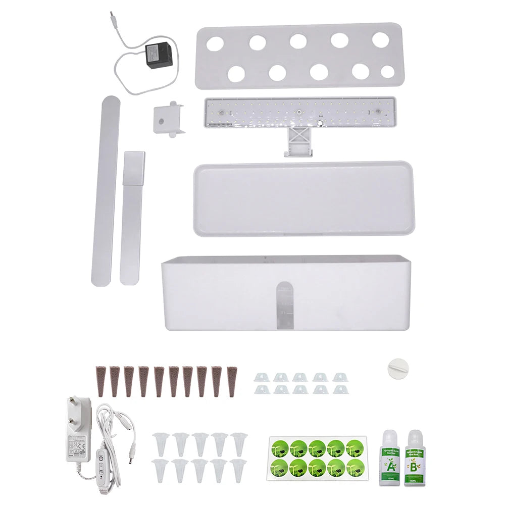 Indoor Hydroponics Kit with Adjustable LED Lights