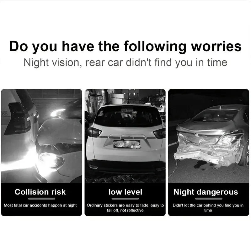 Car Reflective Safety Strips for Enhanced Night Visibility