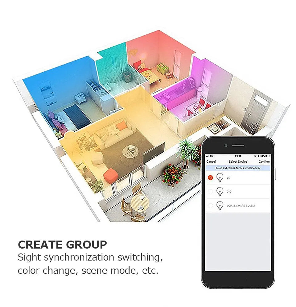 Ammtoo GU10 Smart Light Bulb - Bluetooth RGB LED Control