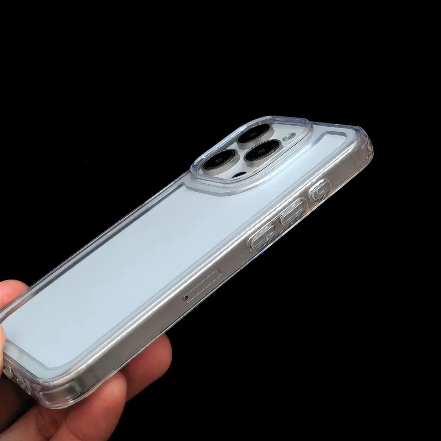 Soft Transparent Bumper Case For iPhone 16 Pro Max