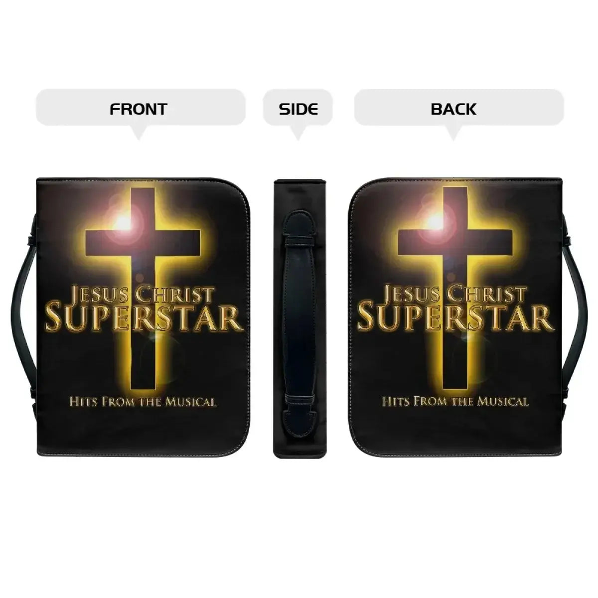Classic Leather Print Personalized Bible Cover Case Bags