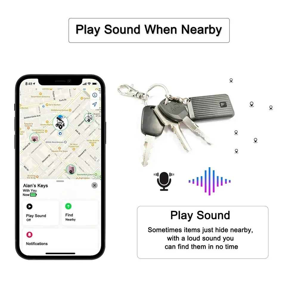 Mini localizzatore GPS intelligente - Anti-smarrimento per chiavi e animali domestici