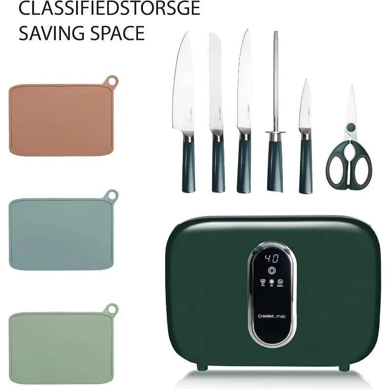 Charmline Smart Cutting Board Set with Knife Holder