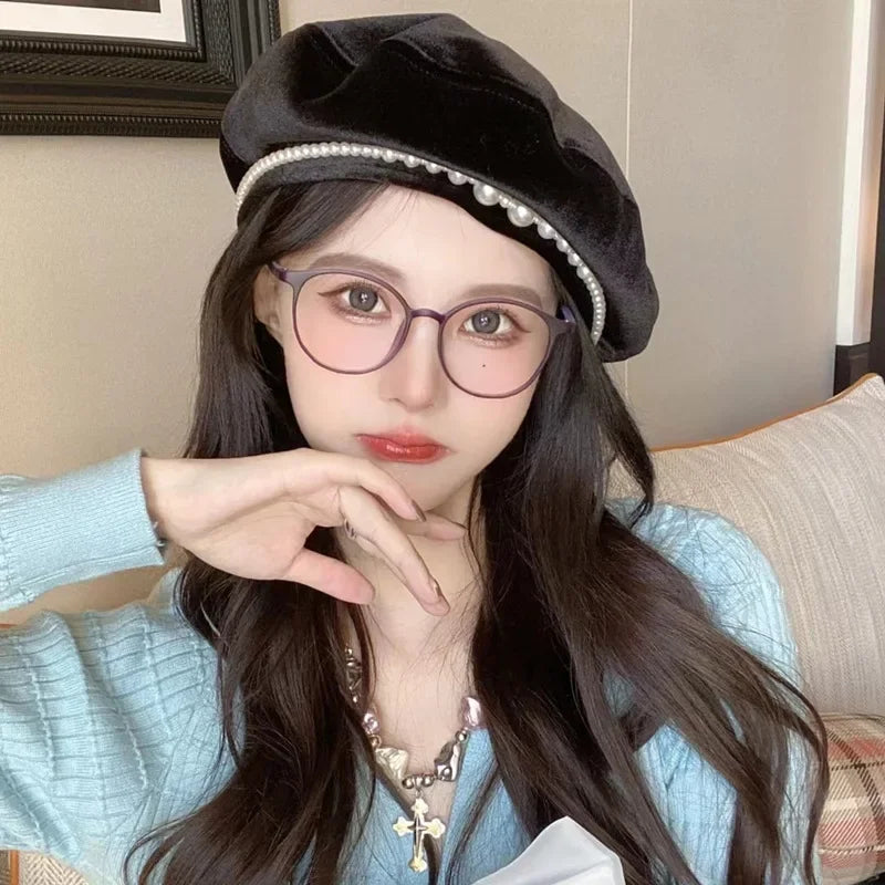 Ultralight Round Reading Glasses - Anti Blue Light