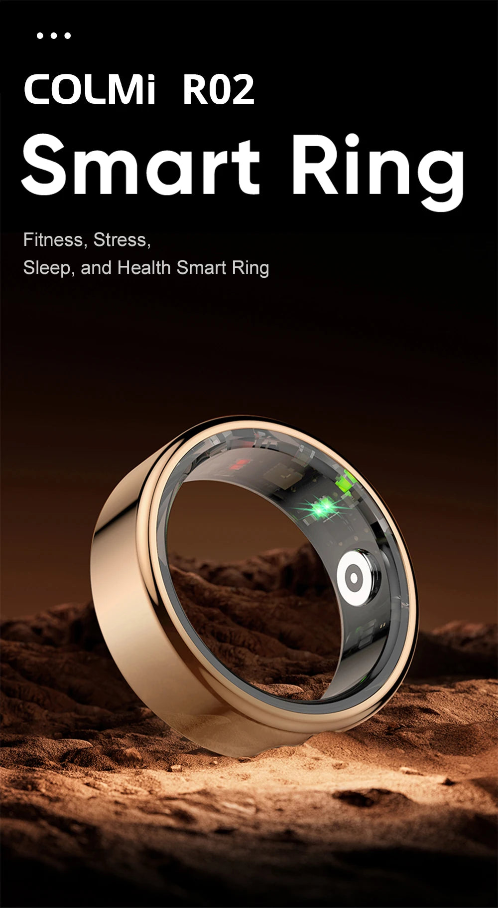 COLMI R02 Smart Ring - Waterproof Health Monitor & Tracker
