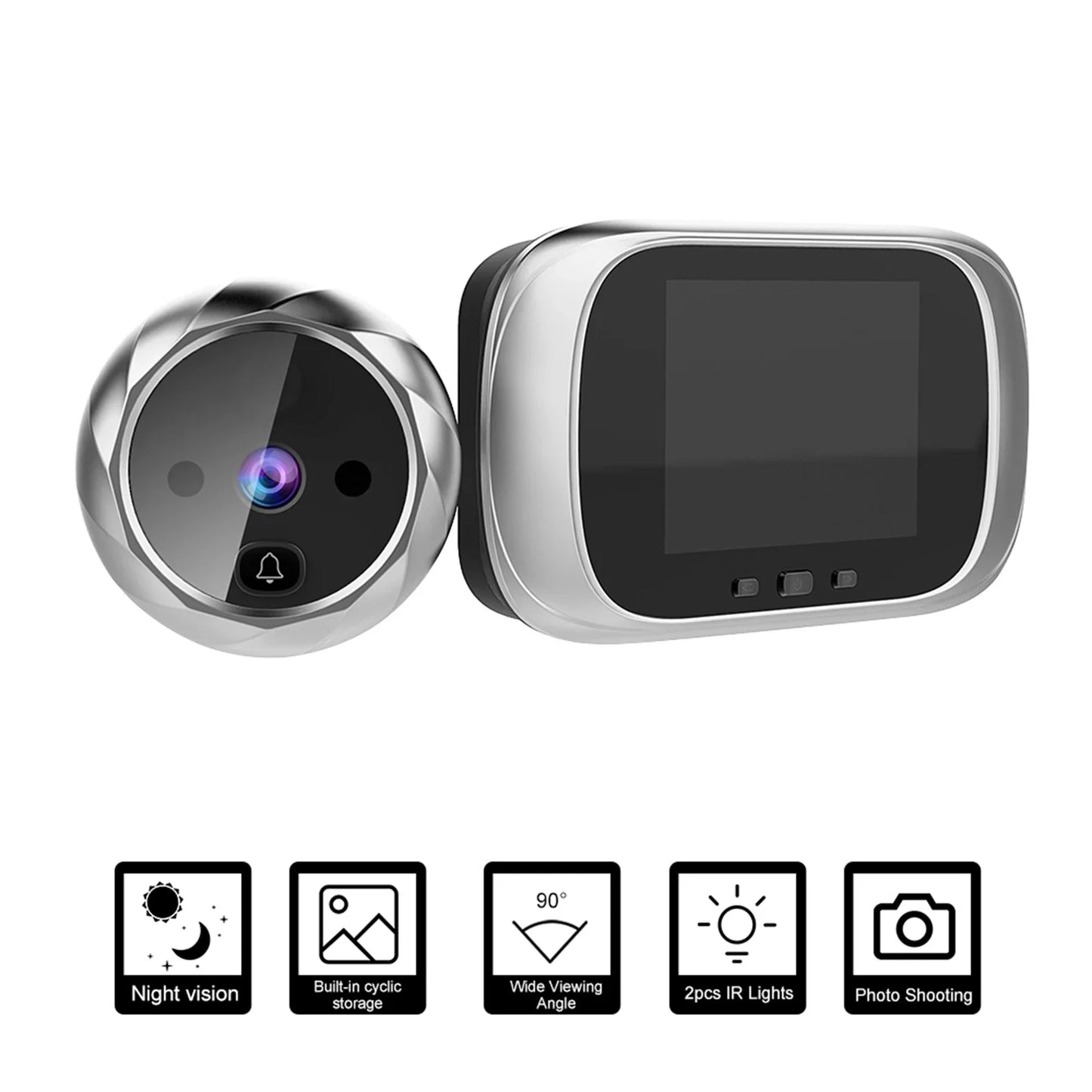 Nooberone 2.8-Inch Digital Door Viewer With Night Vision