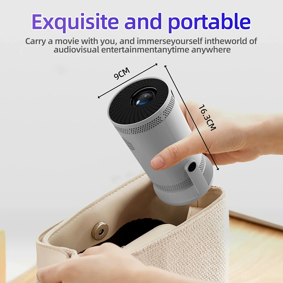 2025 New Android Smart Mini Projector 4K for Home Theater
