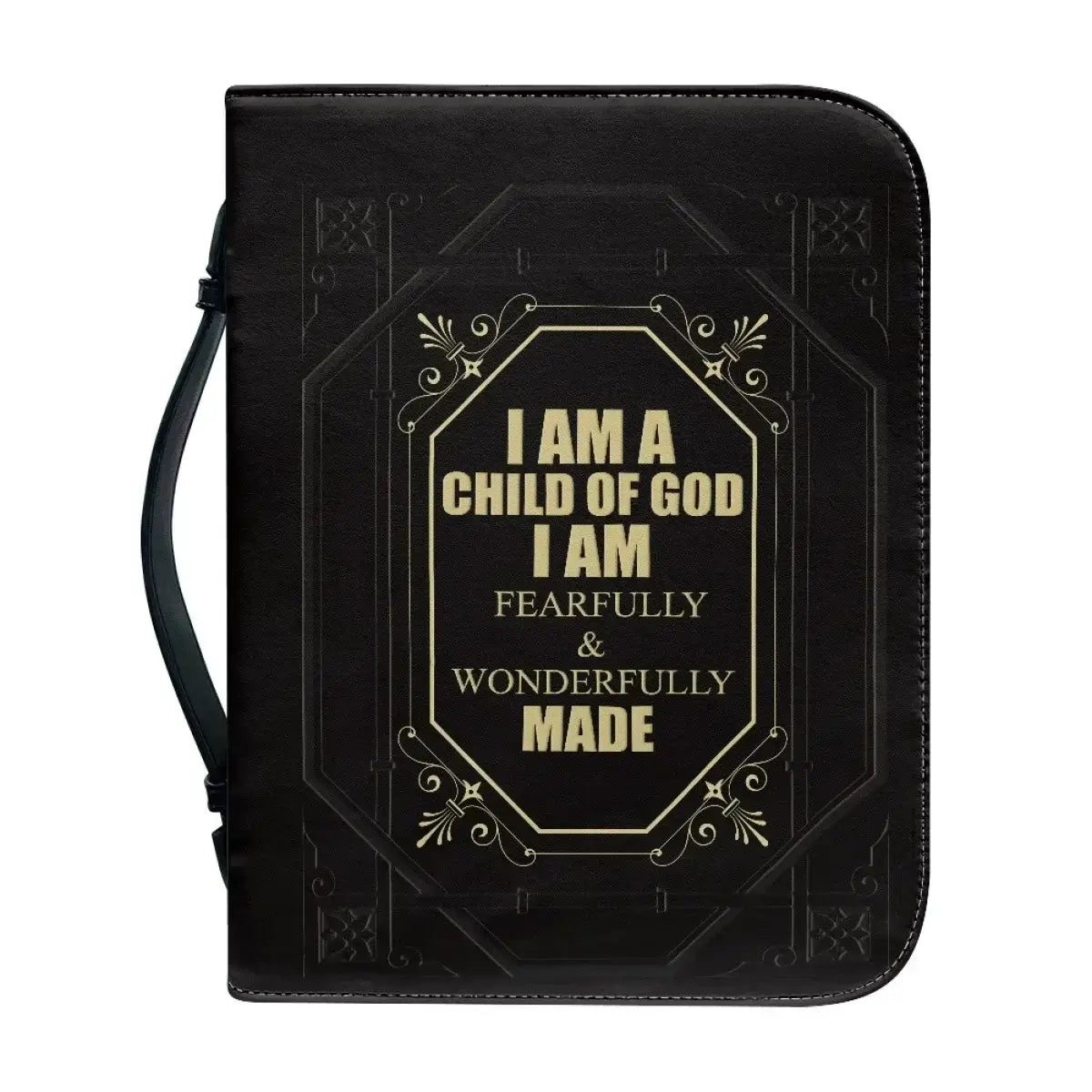 Classic Leather Print Personalized Bible Cover Case Bags