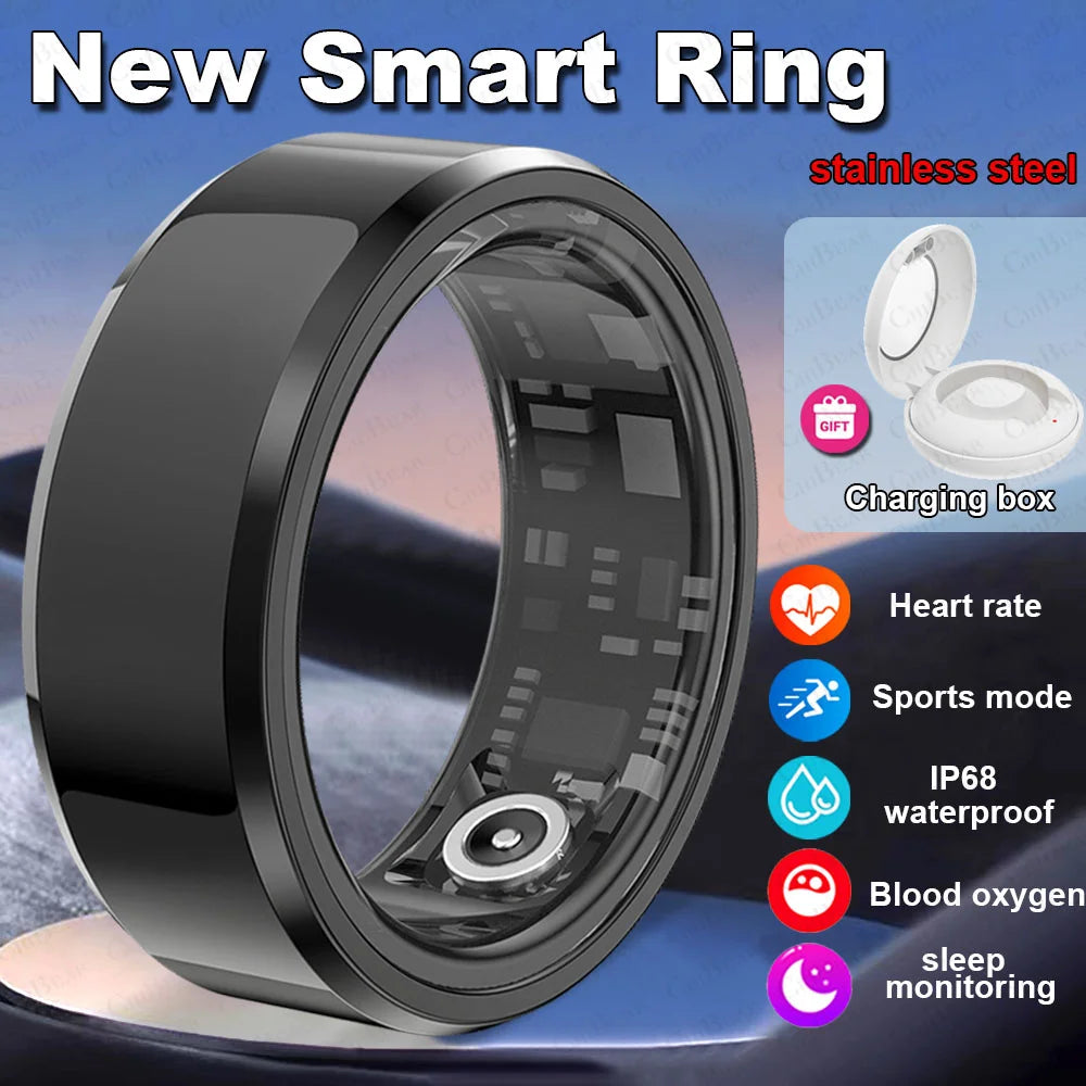 ChiBear 5ATM Waterproof Smart Ring - Track Health Effortlessly