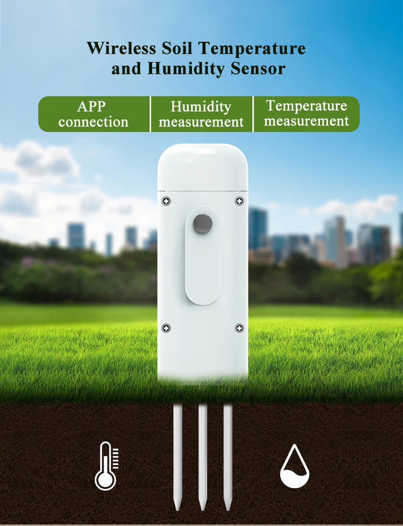 Tuya Smart Zigbee Soil Tester - Waterproof Garden Tool