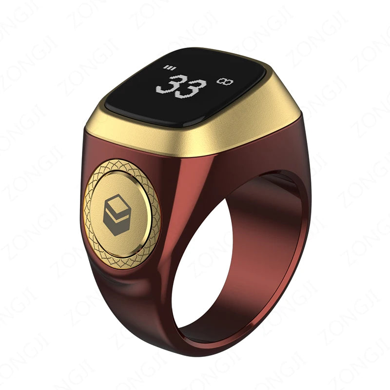 ZONGJI Smart Tasbih Ring - Track Prayers & Steps