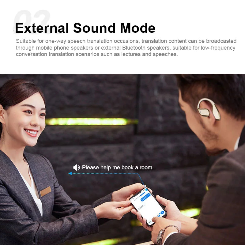 YOCUNKER AI Translation Earbuds - Bluetooth 5.4, 144 Languages
