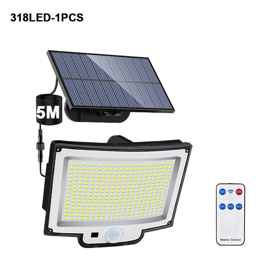 Newstyle Solar Flood Lights with Motion Sensor, Waterproof