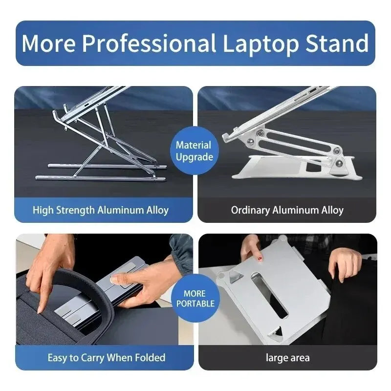 LISM N8 Laptop Stand - Foldable Aluminum Holder