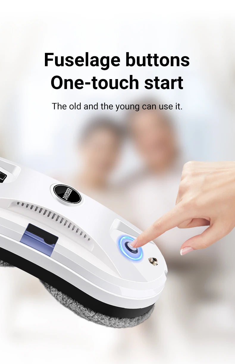 DIVEDEER Window Cleaning Robot Ultra-thin Large Suction Machine