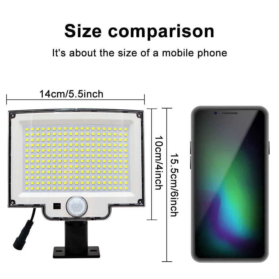Newstyle Solar Flood Lights with Motion Sensor, Waterproof