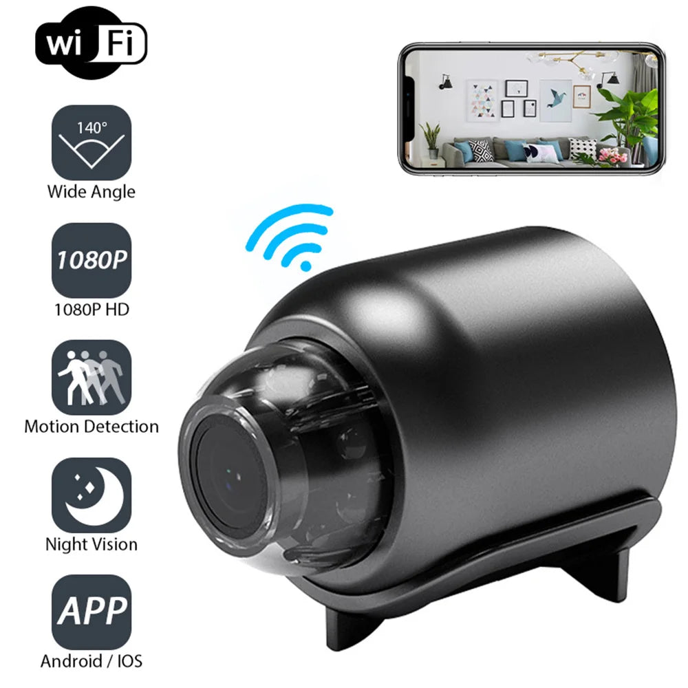X5 Mini HD 1080P WiFi Camera - Stylish Home Security Monitor