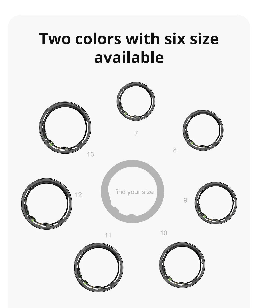 COLMI R03 Smart Ring - 5ATM Waterproof Fitness Tracker