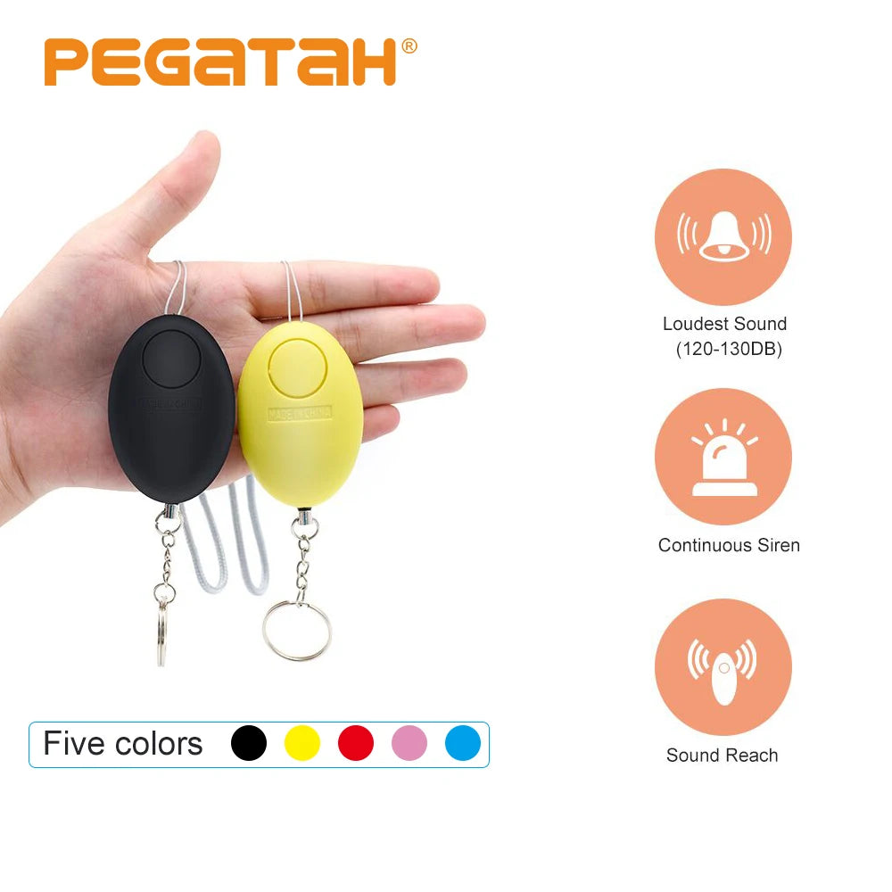 PEGATISAN 120dB Keychain Safety Alarm - Compact Personal Device
