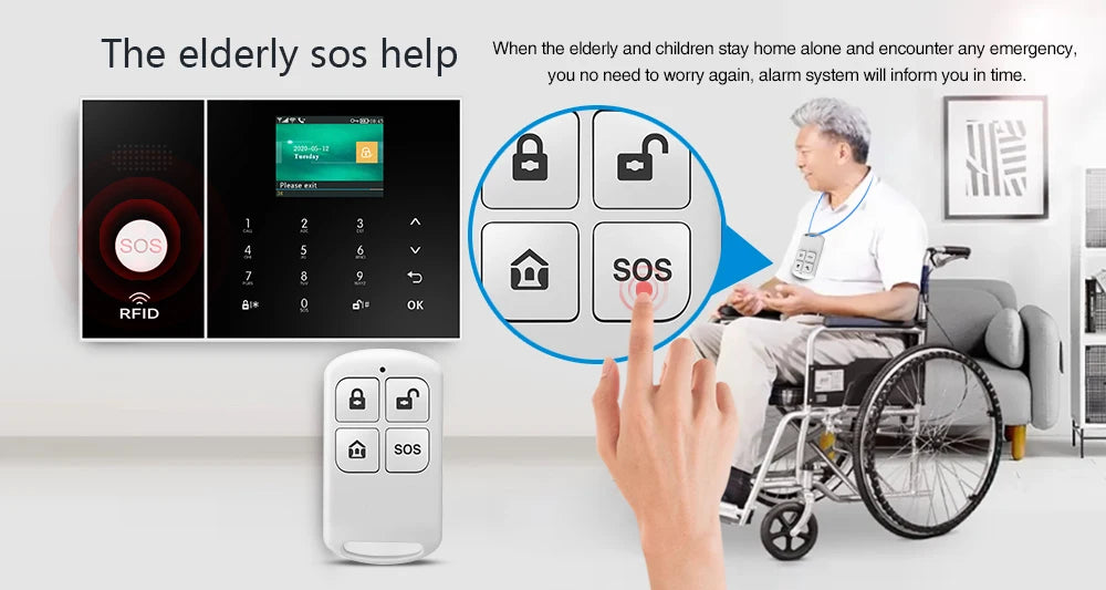 PGST Home Security Alarm System with WiFi & Motion Sensor