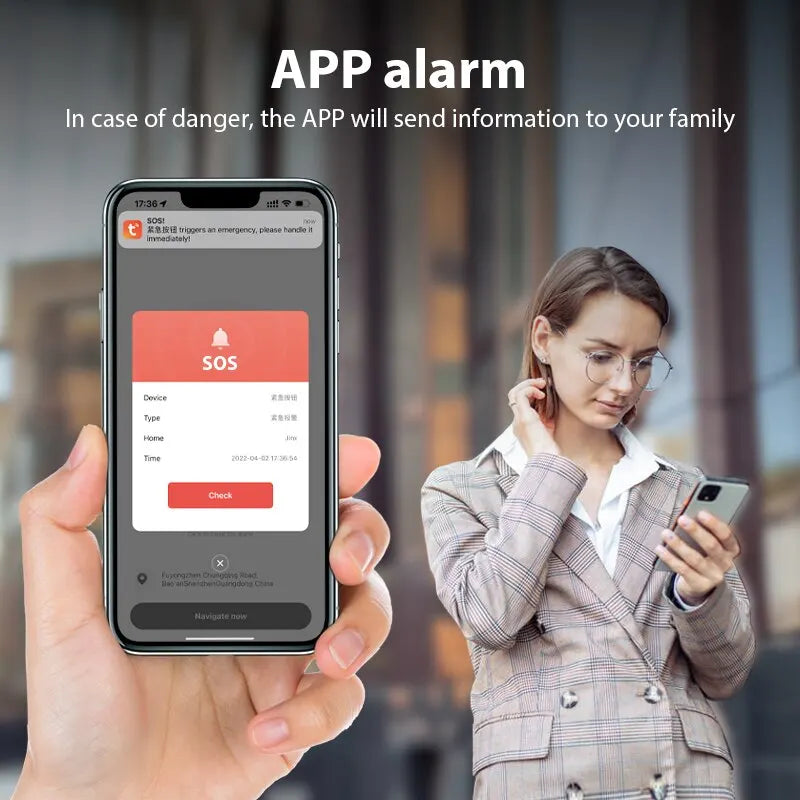 NoEnName Emergency SOS Personal Alarm Keychain - 130dB Alert