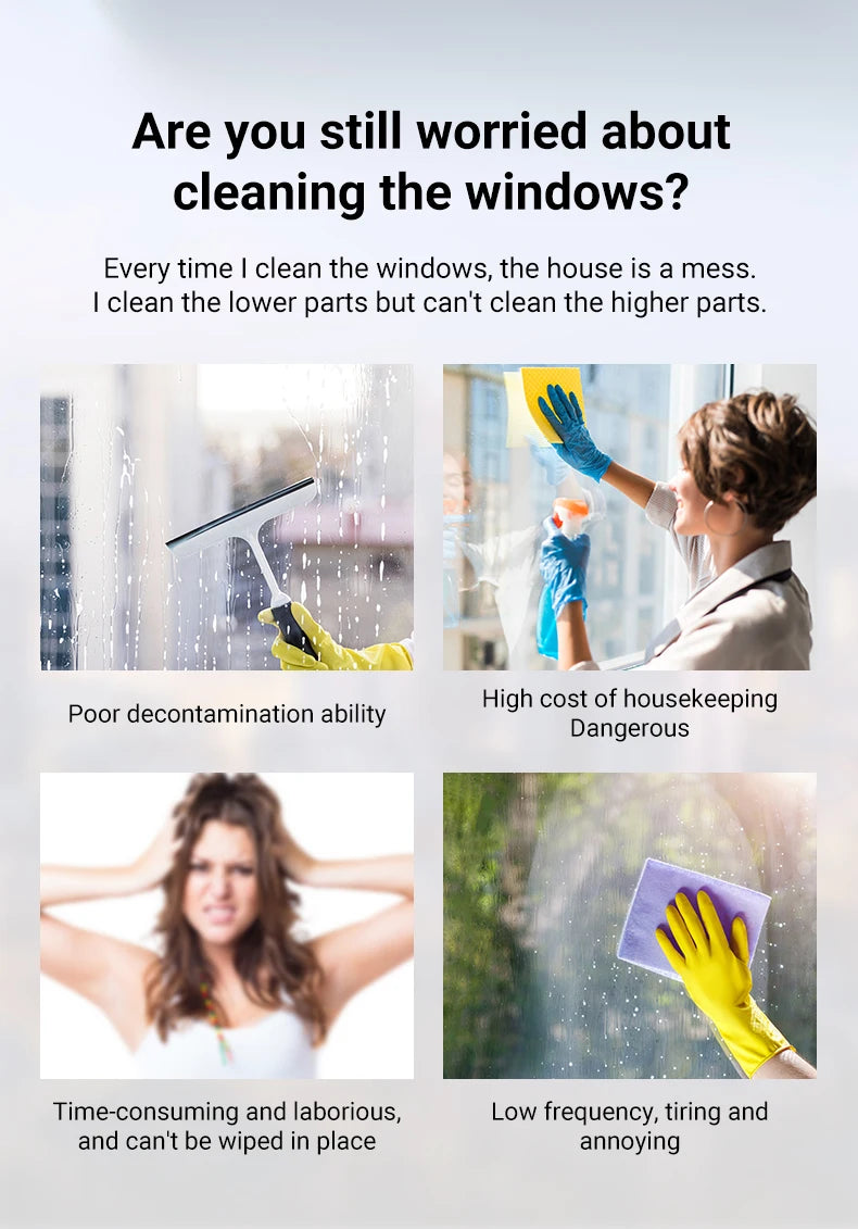 DIVEDEER Window Cleaning Robot Ultra-thin Large Suction Machine