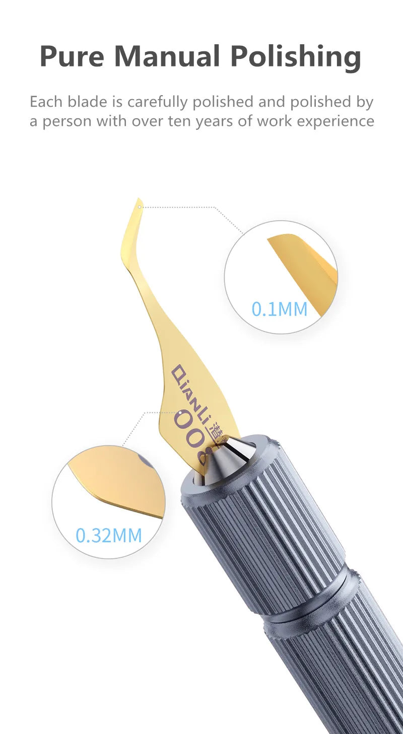Set di coltelli per la rimozione della colla per CPU IC QIANLI per riparazioni di precisione