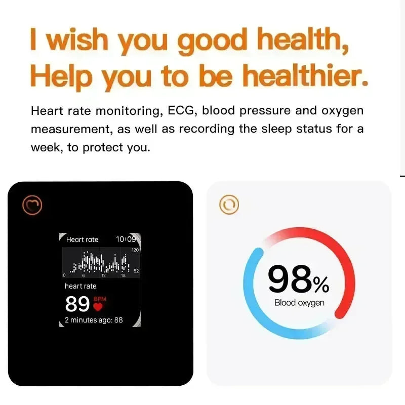XMSJ 2024 Smartwatch with 2.2" AMOLED Screen & ECG Modes