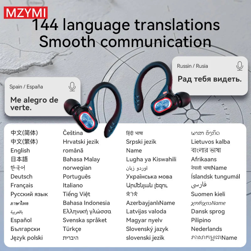 mzymi S730 TWS trådløse ørepropper - Bluetooth 5.3 vanntett design