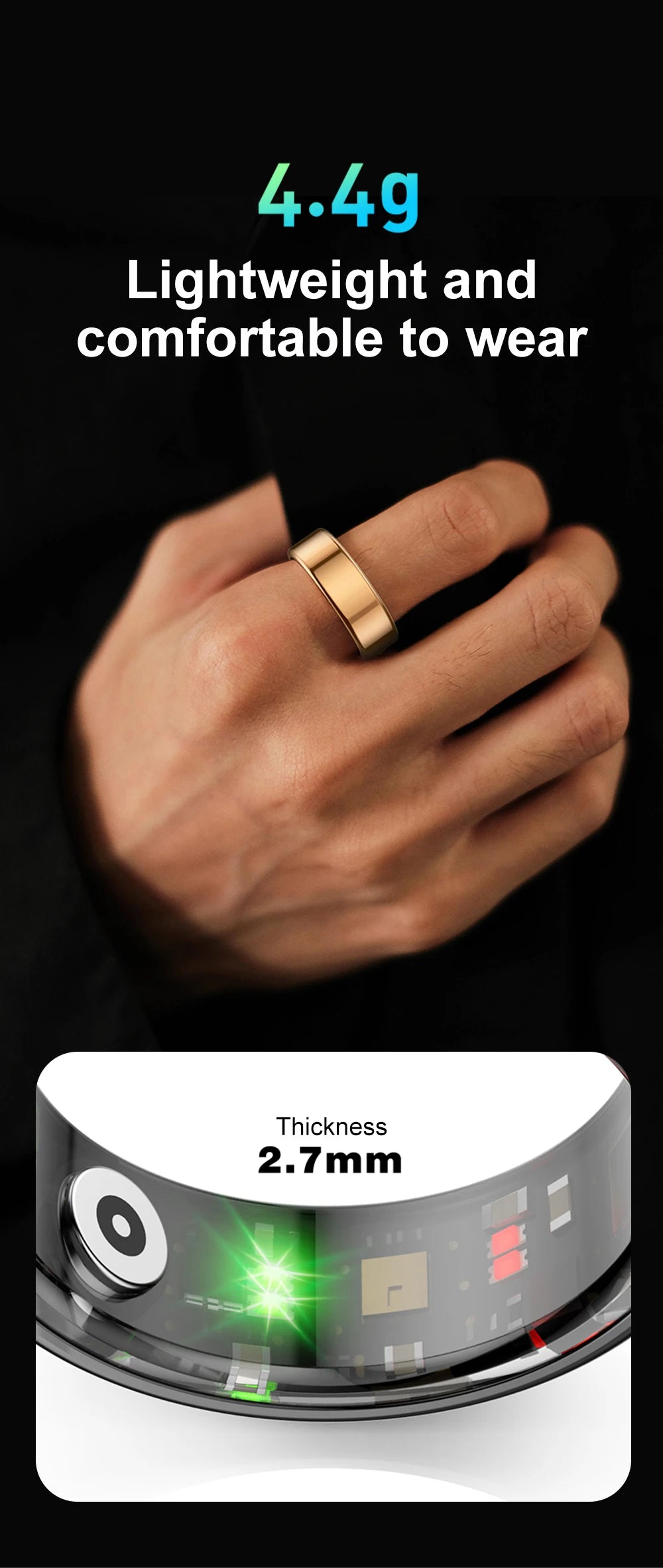 COLMI R02 Smart Ring - Waterproof Health Monitor & Tracker