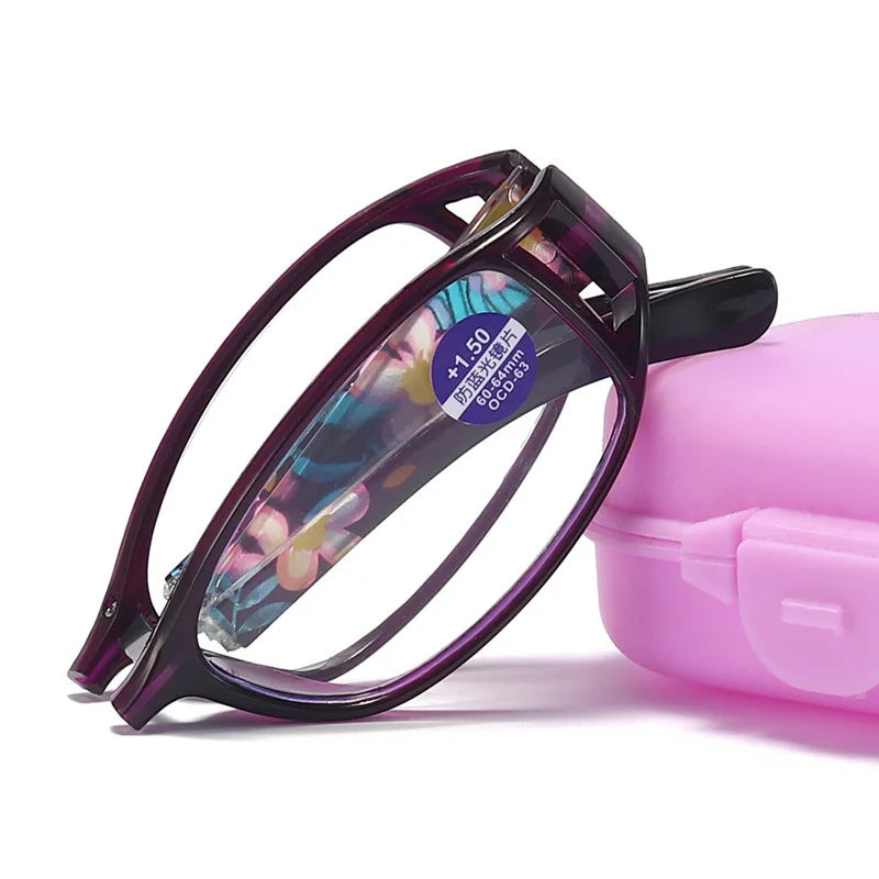 EOENKK Folding Reading Glasses - Stylish Anti-Blue Light Design