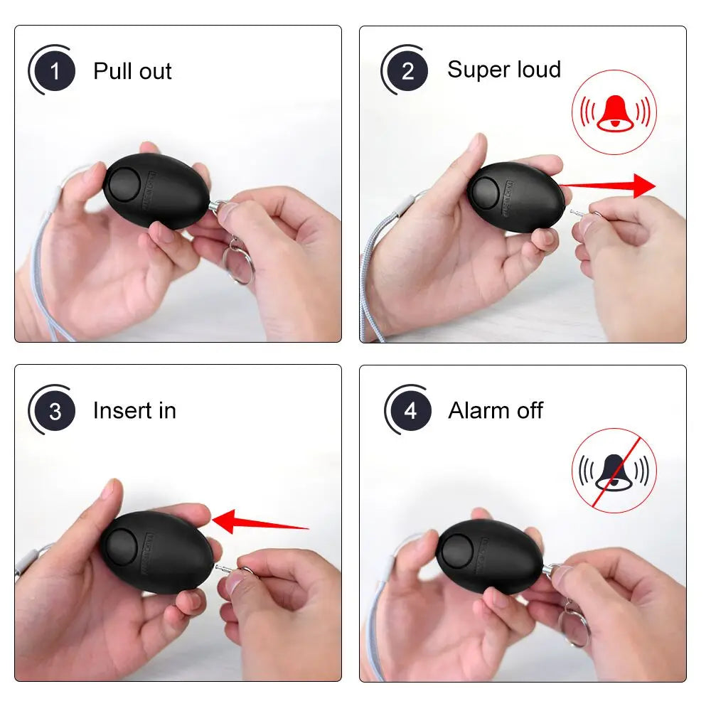 PEGATISAN 120dB Keychain Safety Alarm - Compact Personal Device