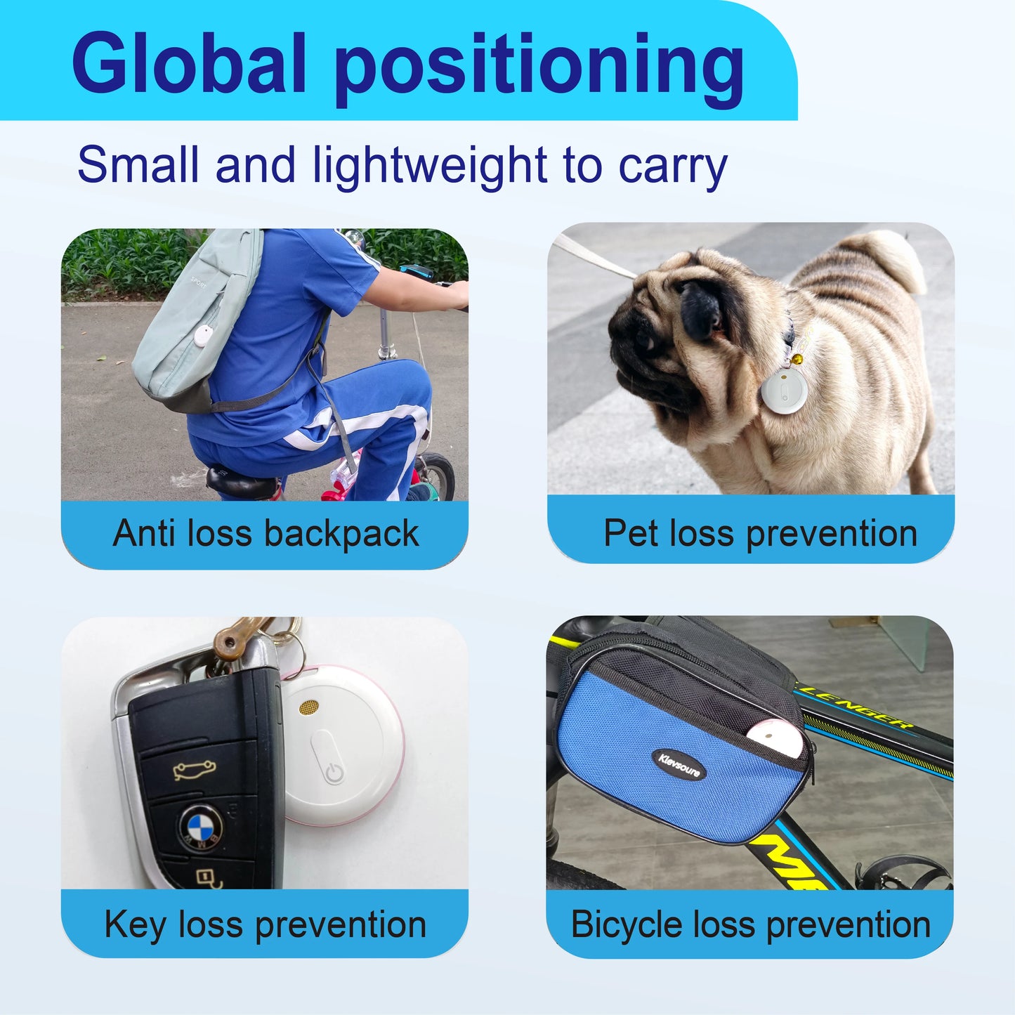 NoEnName Mini Bluetooth GPS Tracker - Uanstrengt lokalisering