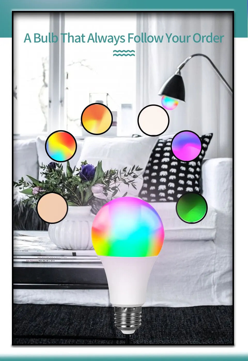 Tuya Bluetooth Smart-pære E27 - dimbar LED-pære med magisk lys