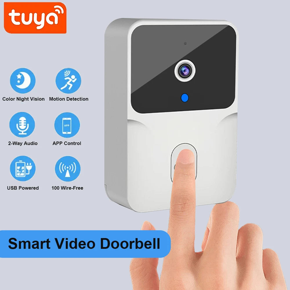 ONENUO WiFi-videodørklokke - HD-kamera med nattesyn