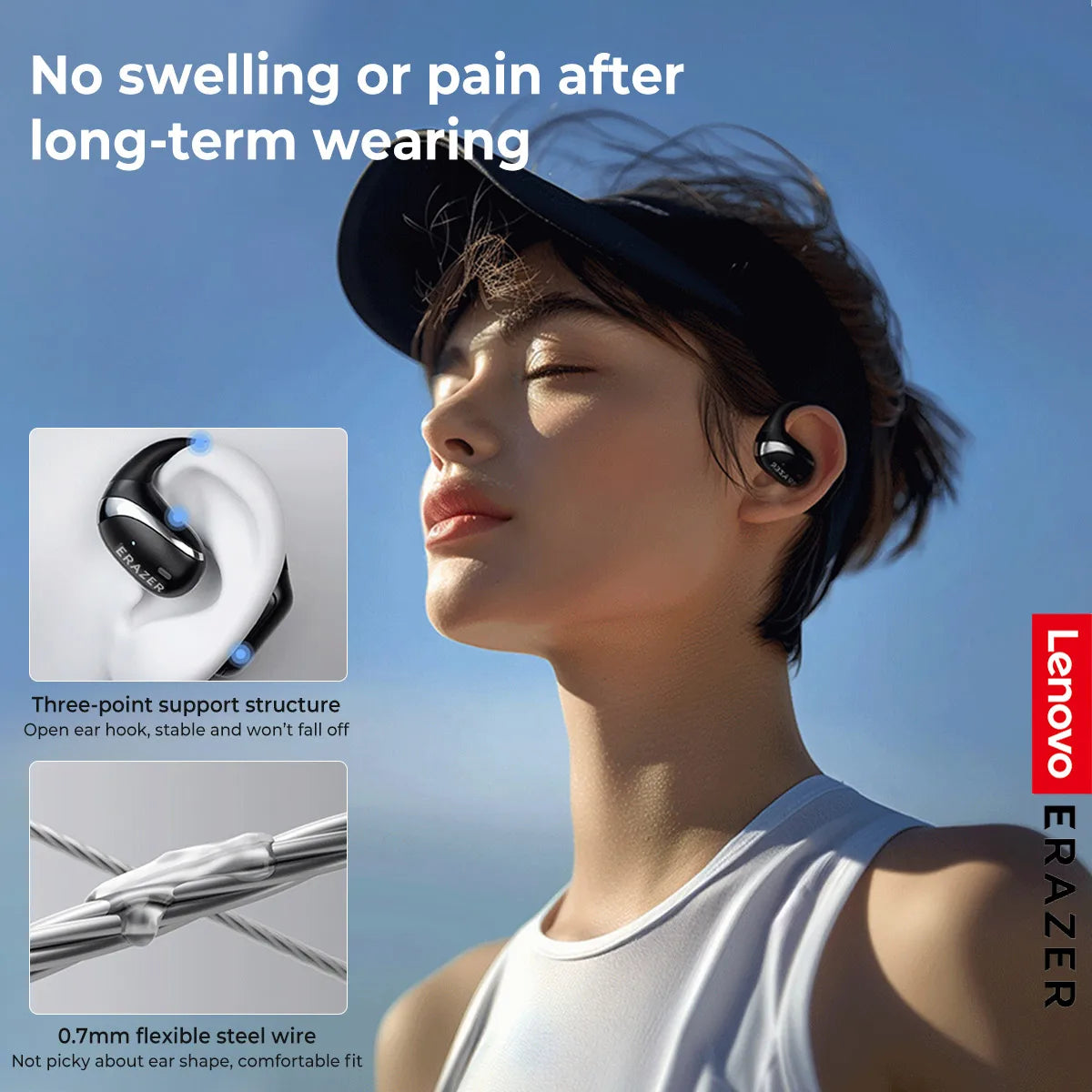 Lenovo ERAZER X9 Waterproof Wireless Bluetooth Earphones