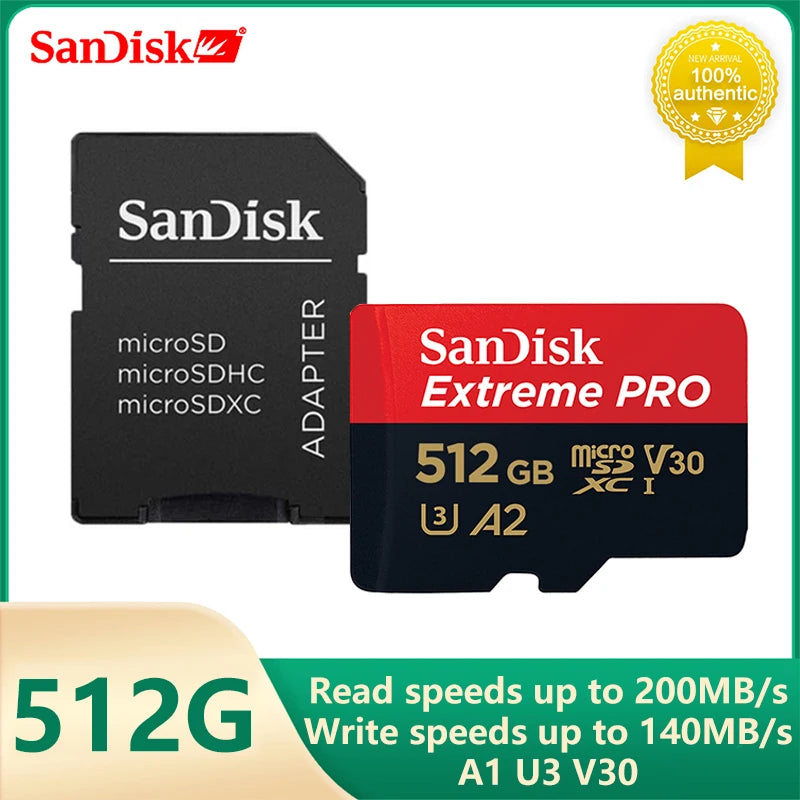 SanDisk Extreme PRO Micro SD Card 200MB/s for 4K Video
