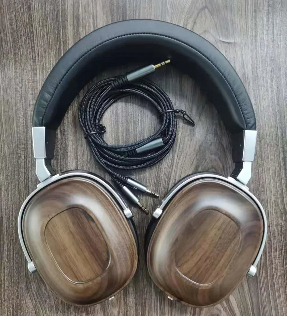 B8 Walnut HIFI Headphones with 50mm Beryllium Drivers