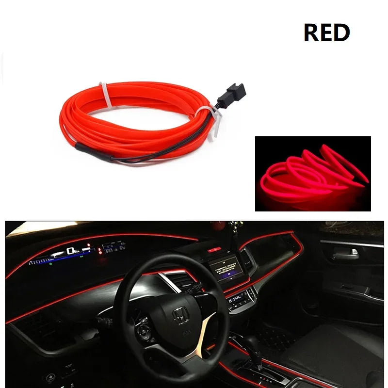 3M/5M Car Interior Led Neon Strip EL Wiring Diode