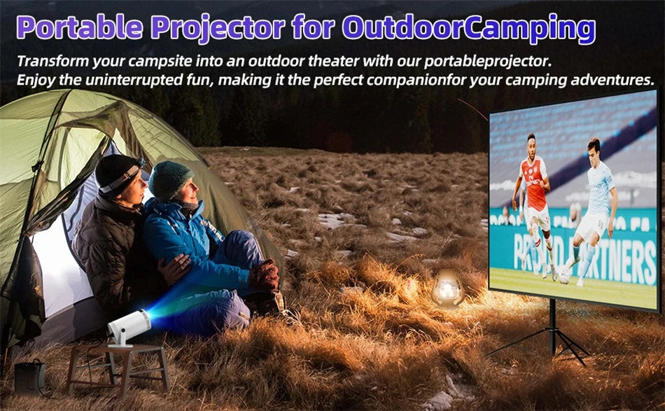 2025 New Android Smart Mini Projector 4K for Home Theater