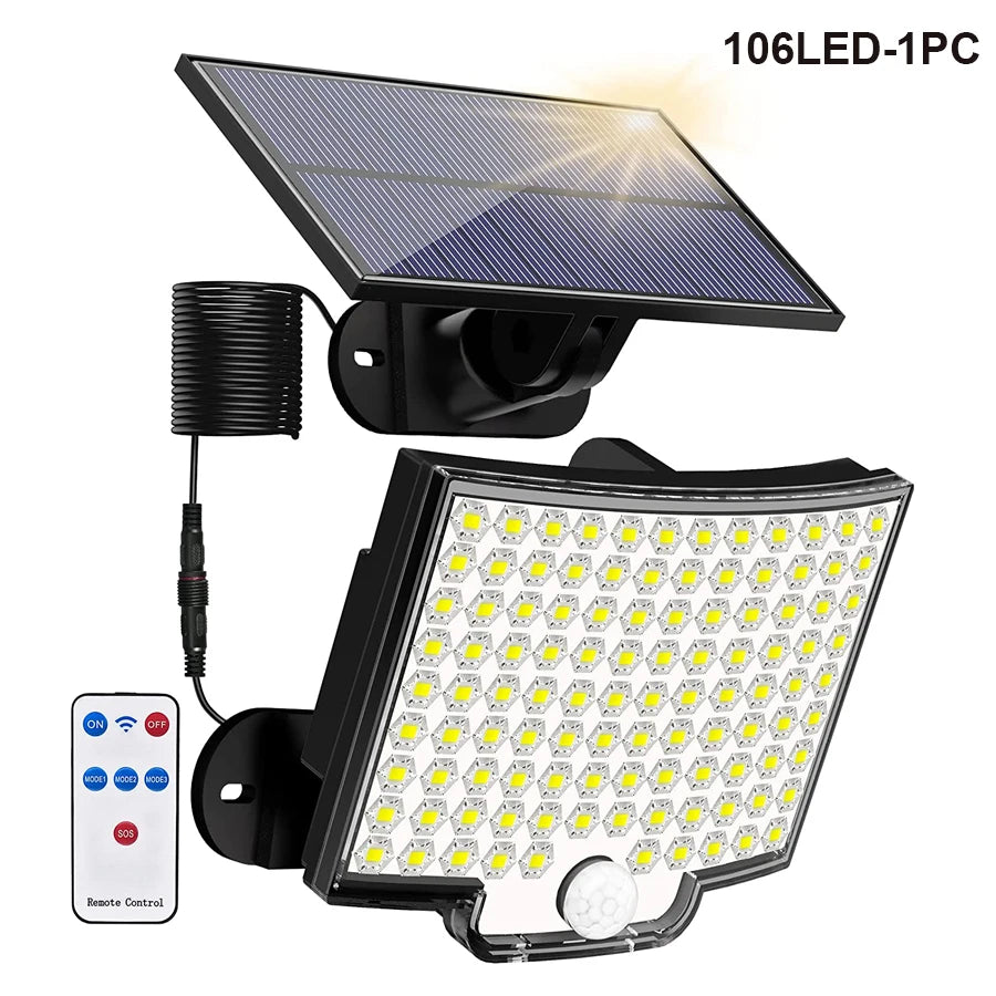Newstyle Solar Flood Lights with Motion Sensor, Waterproof