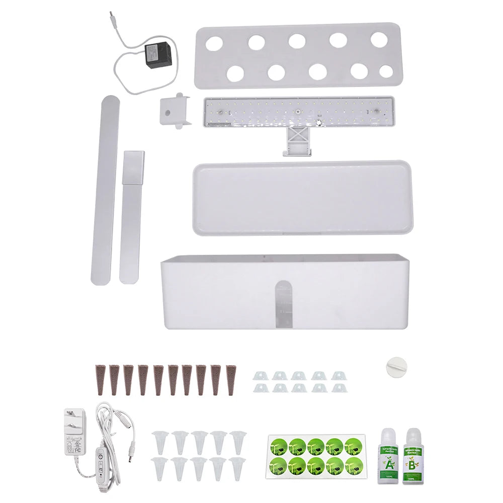 Smart Hydroponics Indoor Garden Kit with LED Lights
