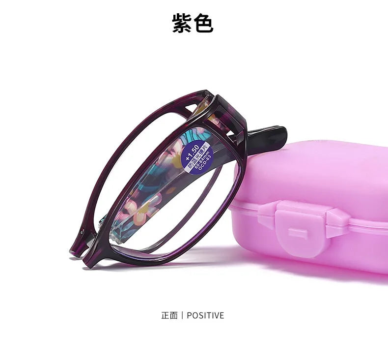 EOENKK Folding Reading Glasses - Stylish Anti-Blue Light Design