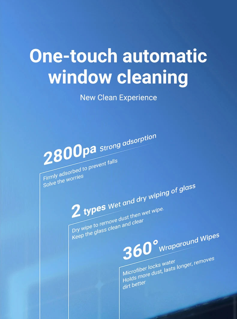 DIVEDEER Window Cleaning Robot Ultra-thin Large Suction Machine