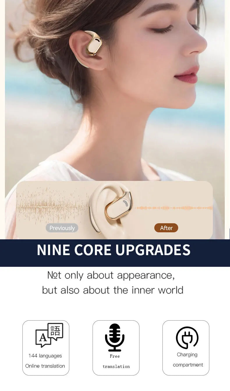 YOCUNKER AI Translation Earbuds - Bluetooth 5.4, 144 Languages