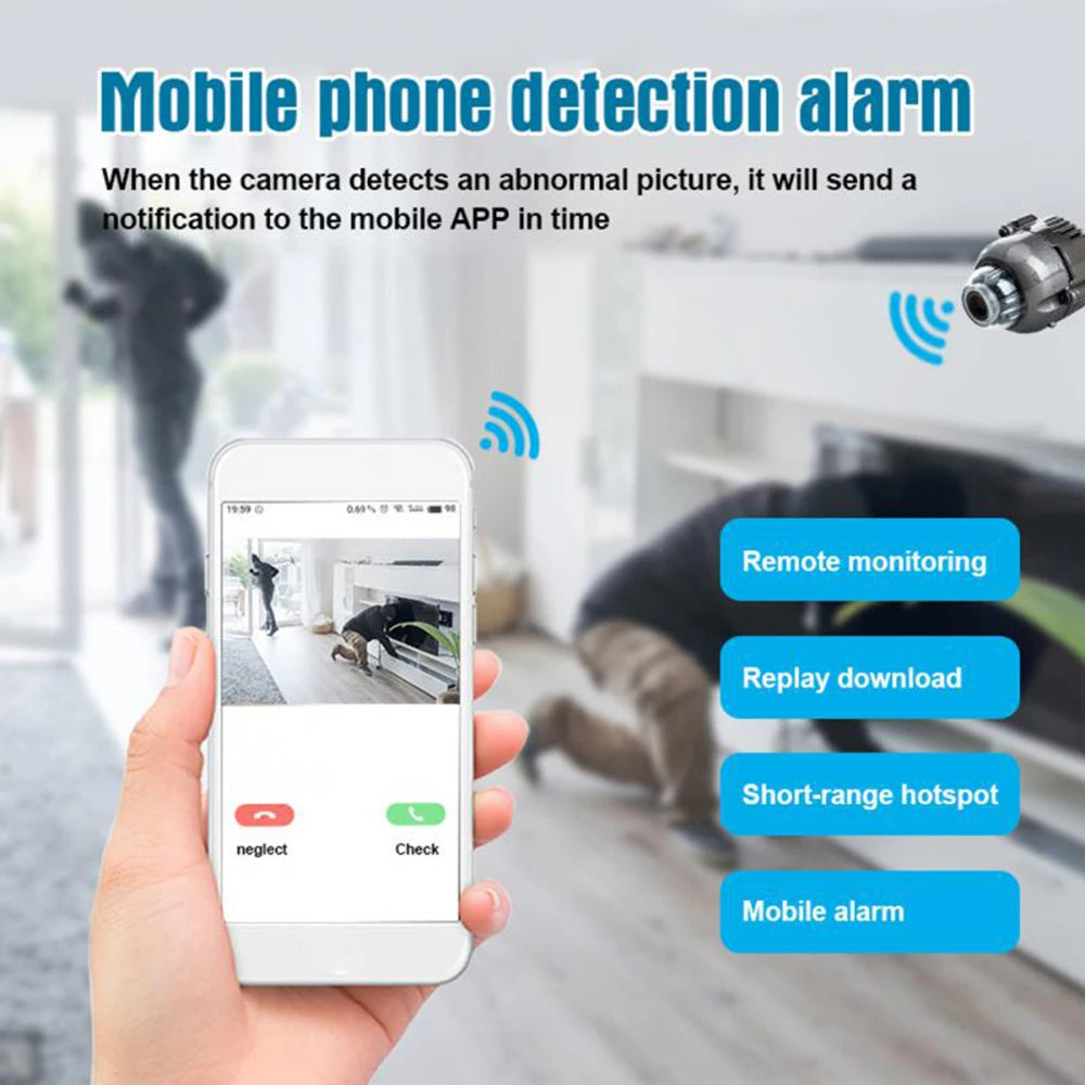 X5 Mini HD 1080P WiFi Camera - Stylish Home Security Monitor